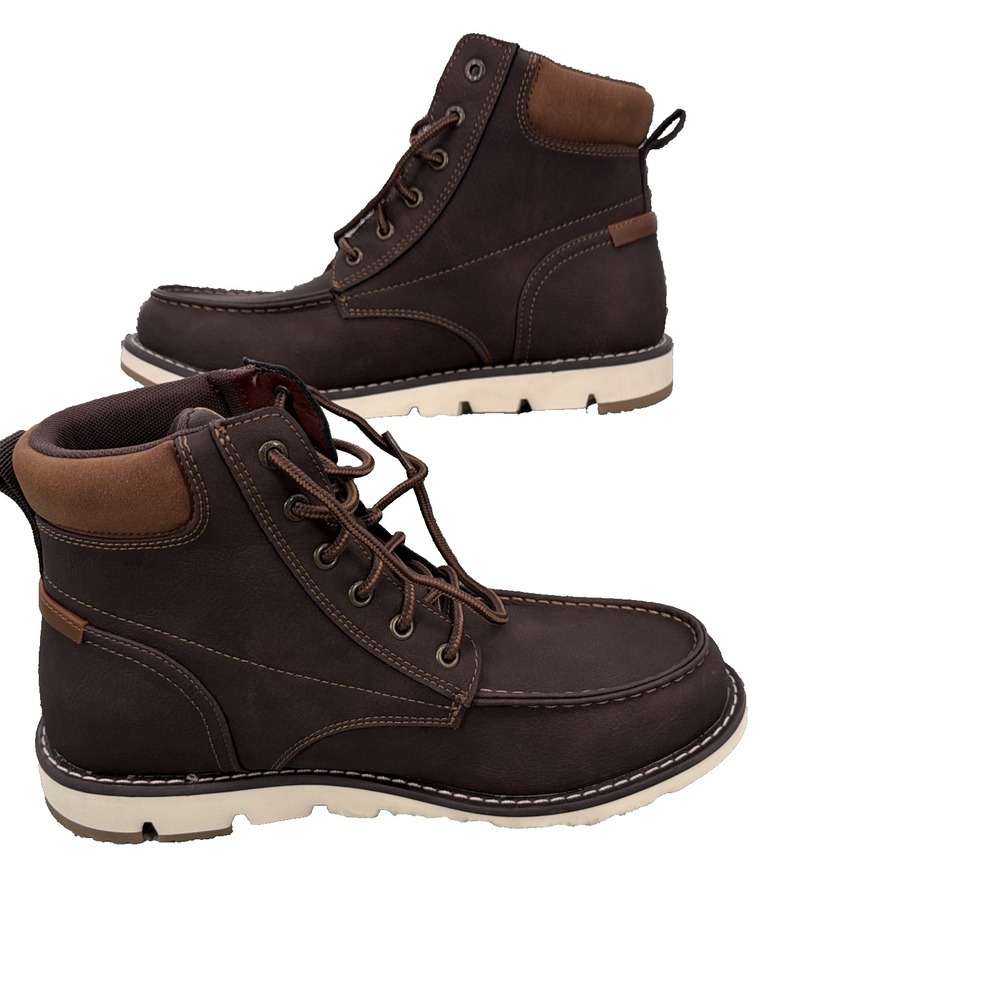 Dockers Mens Davis Chukka Boots Size 9.5M Brown Synthetic Leather NWOB NEW